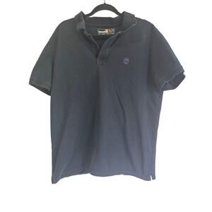 Timberland‎ Mens Navy Blue Cotton Pique Short Sleeve Polo Shirt XL TB0A2BRY